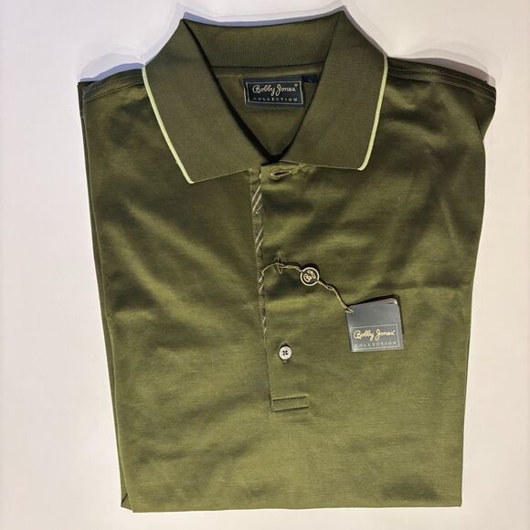 Bobby Jones collection polo golf shirt active L short sleeve NWT - Picture 1 of 6